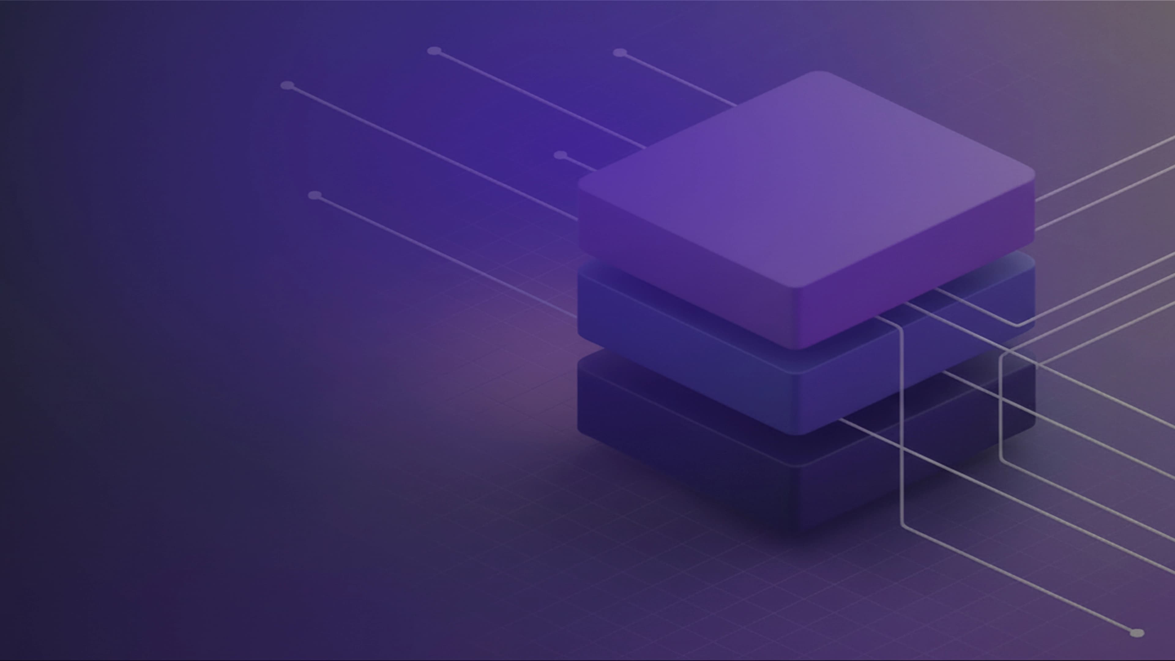 AI automation 3D server blocks illustration